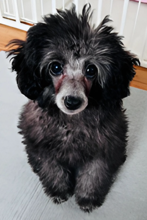 涙やけに悩んでいた頃の未来ちゃんの写真